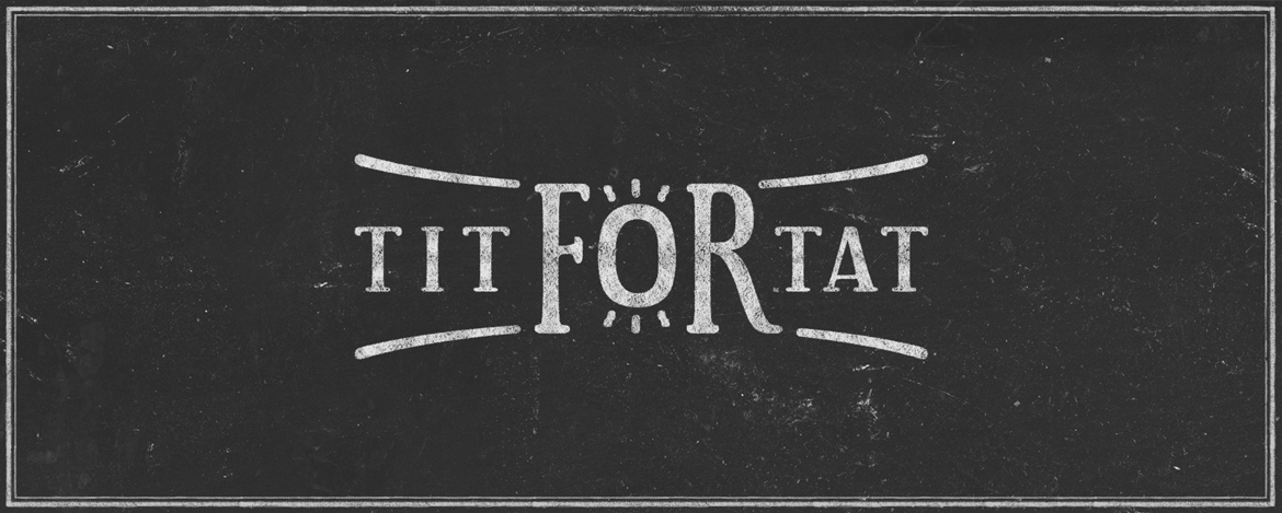 Création logo du groupe de musique lyonnais Tit For Tat