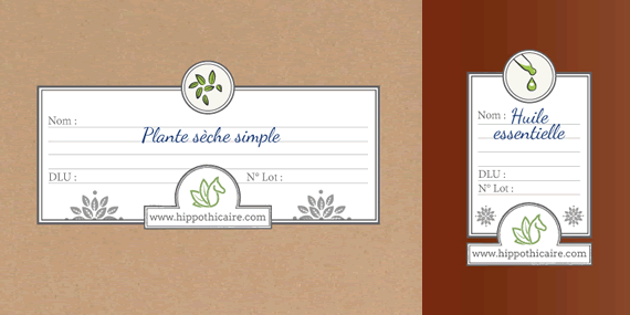 Etiquette packaging Hippothicaire